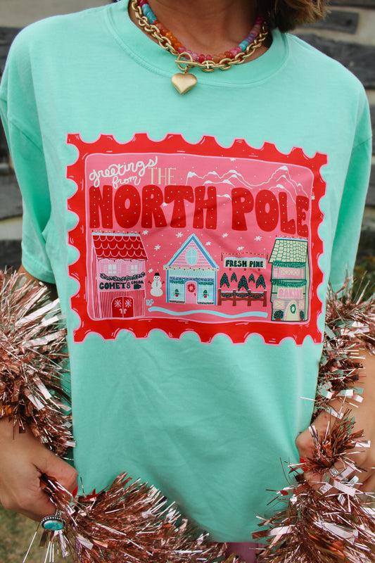 North Pole Stamp Tee