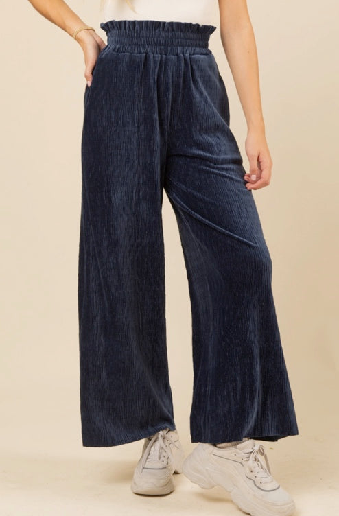 Night Out Velvet Pleated Pants