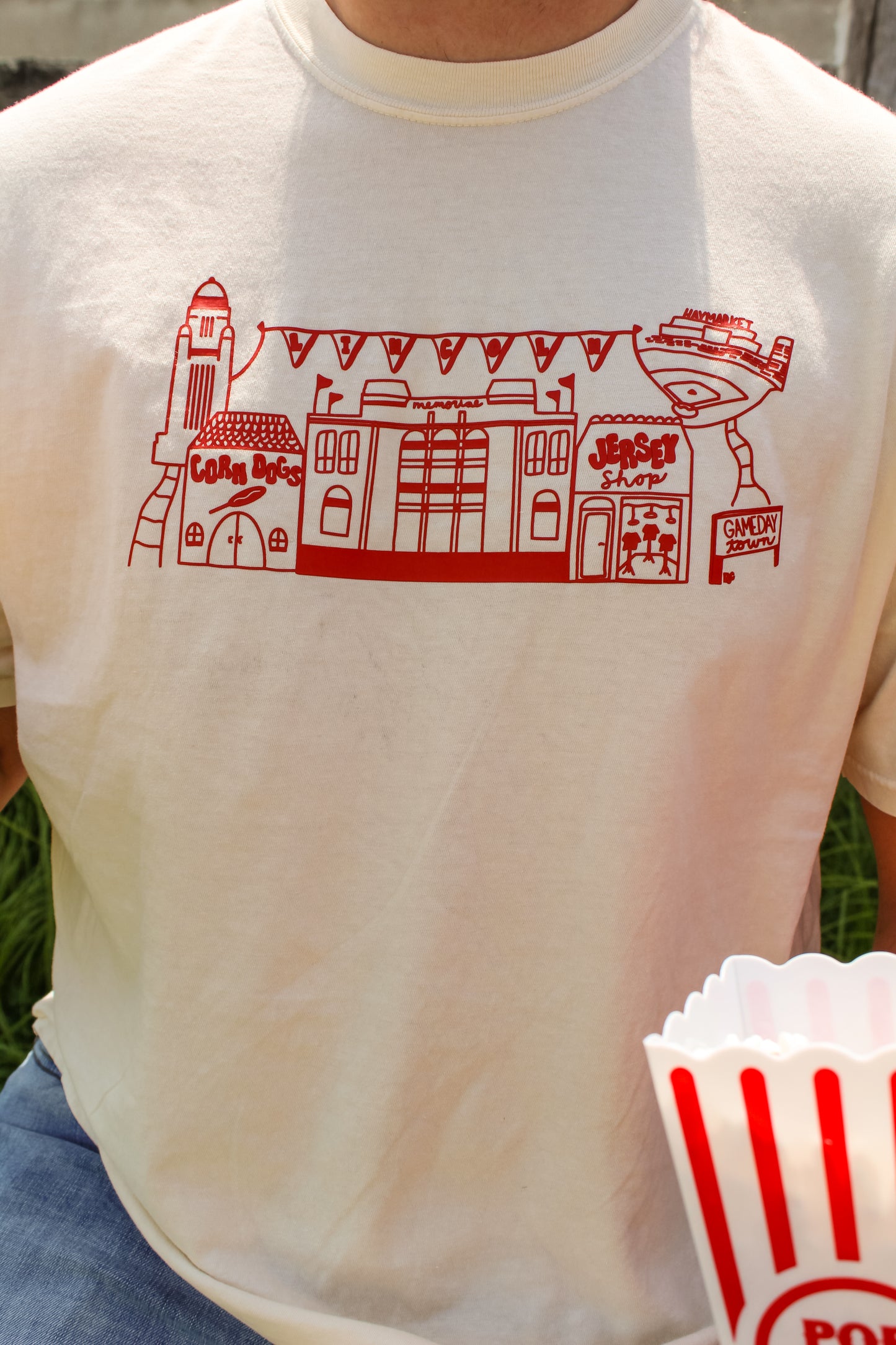 Game Day Village Tee Ivory