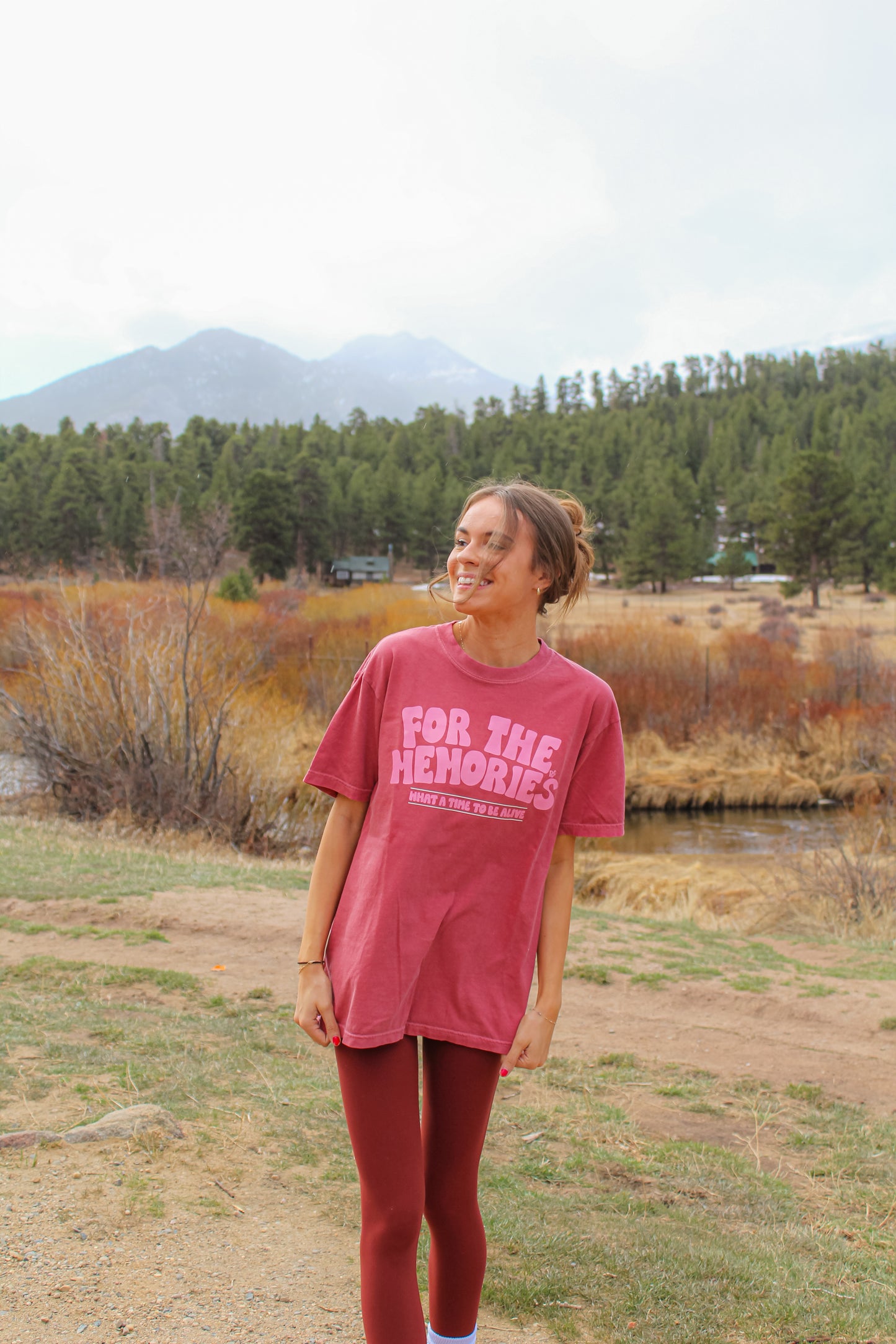For The Memories Crimson Tee
