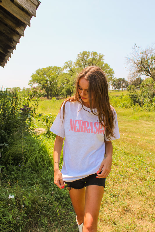 Nebraska Raine Signature Tee Ash