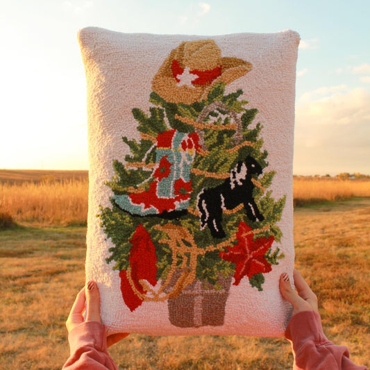 Country Christmas Tree Pillow