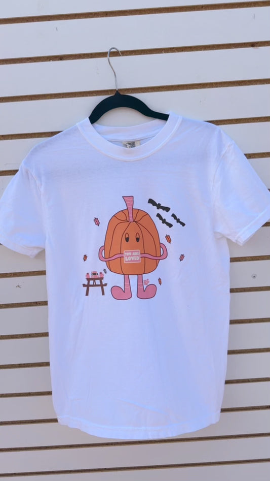 Pumpkin Dude Tee White