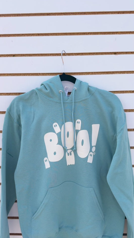 Boo Hoodie Sage