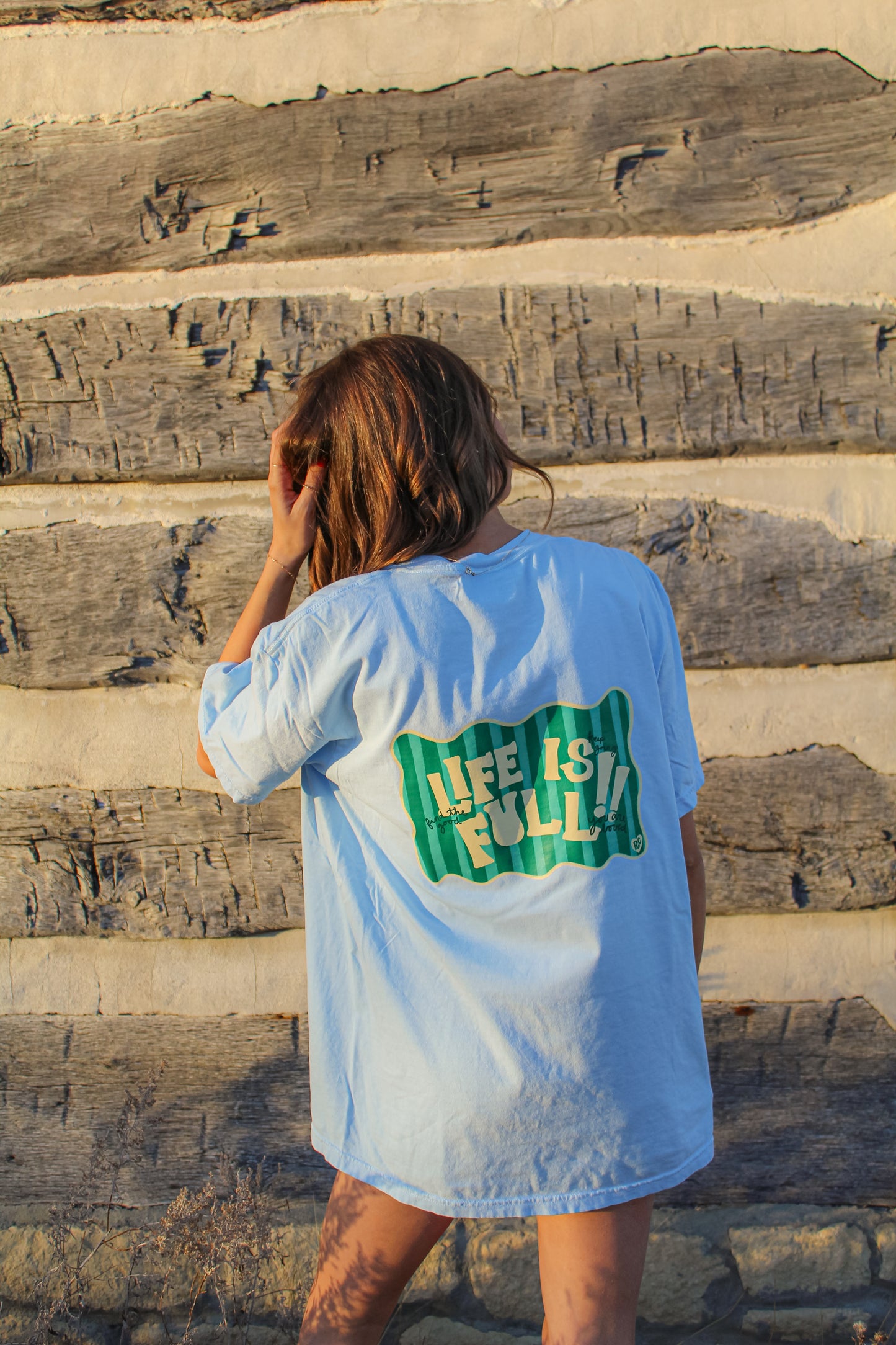 Life is Full Blue Tee