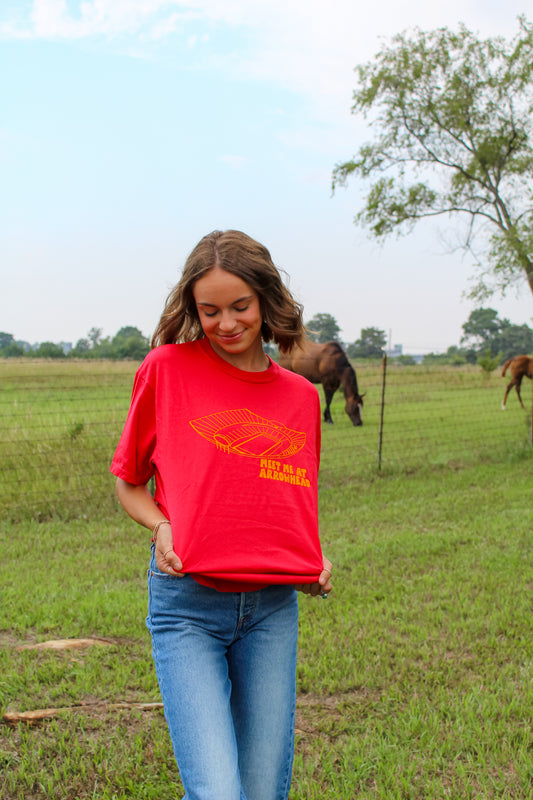 Meet Me at Arrowhead Tee Red