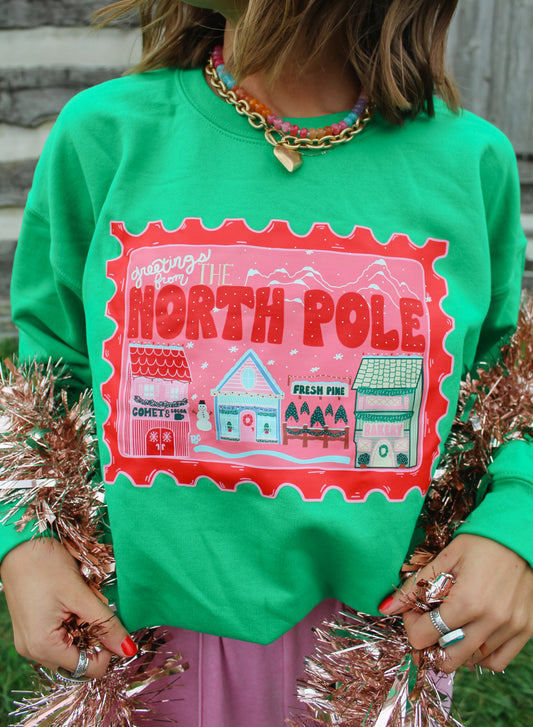 North Pole Stamp Kelly Crew