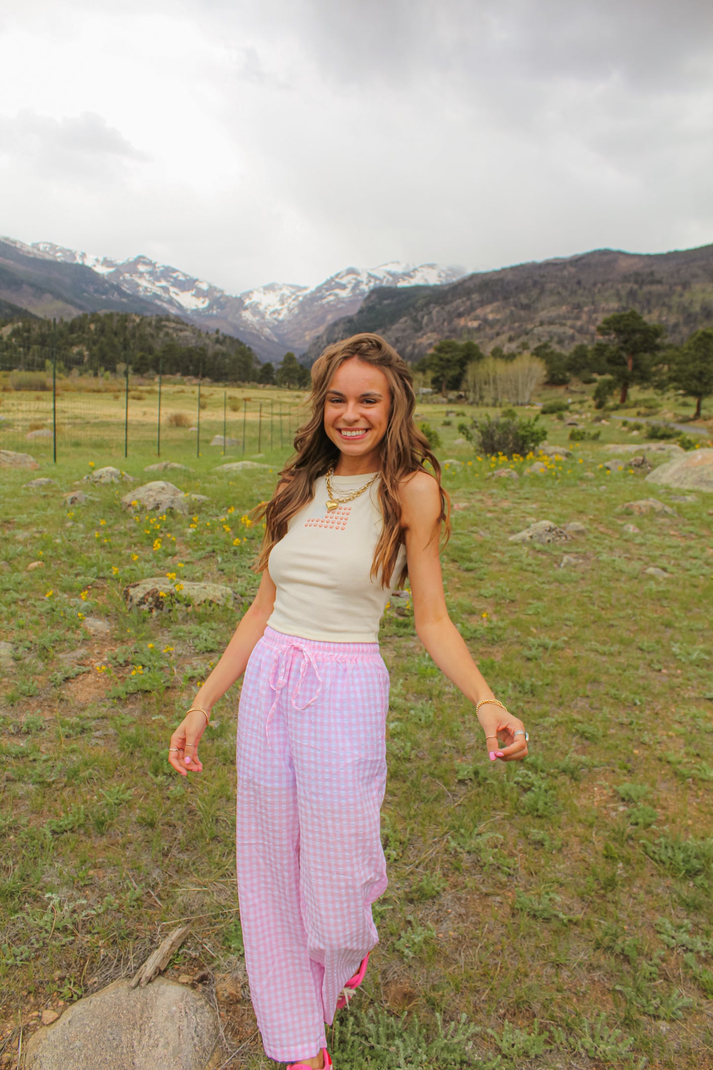 Starshell Stripes Tank Ivory