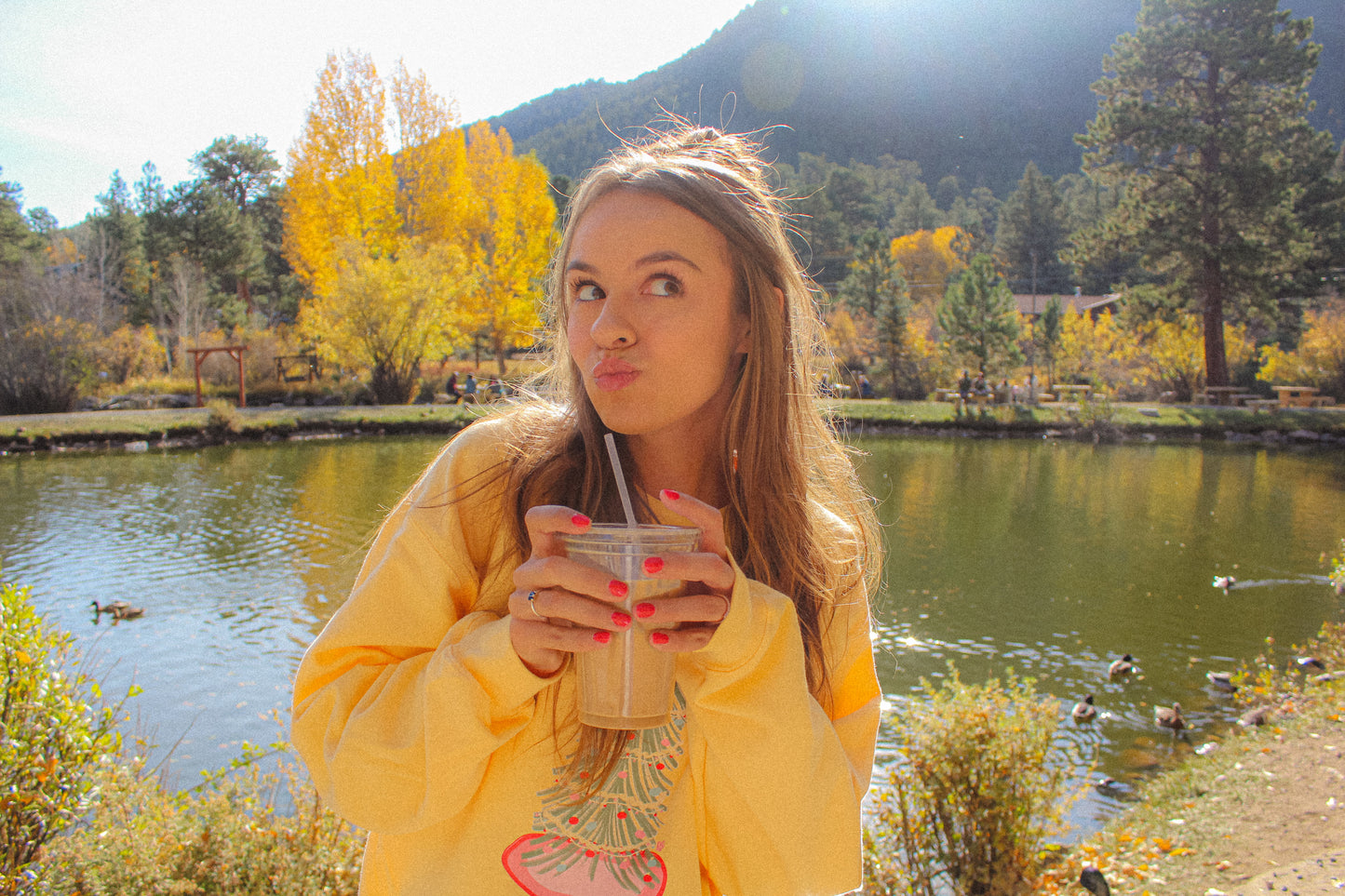 Holly Jolly Tree Sweatshirt Yellow