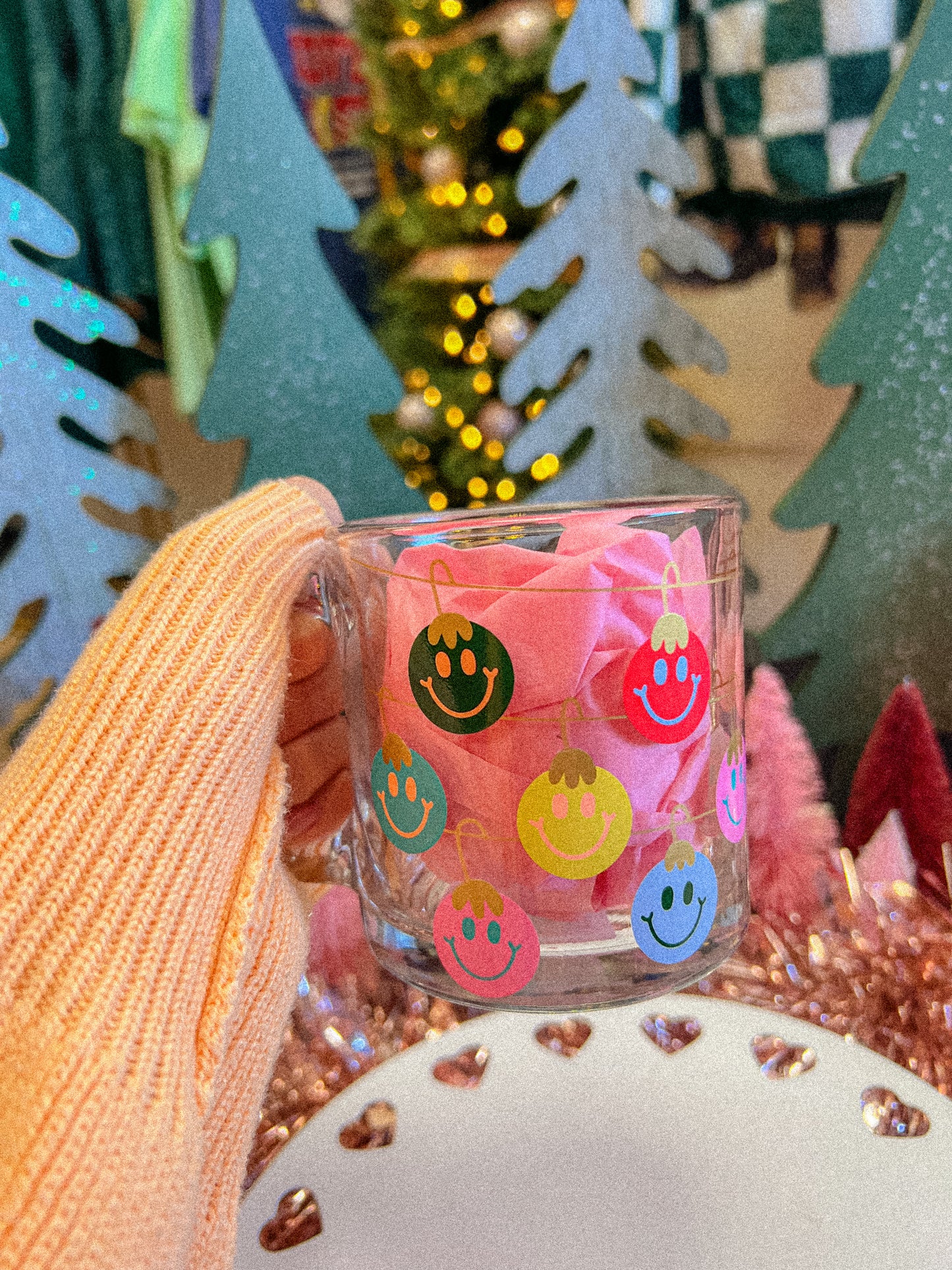 Holiday Glass Clear Mug