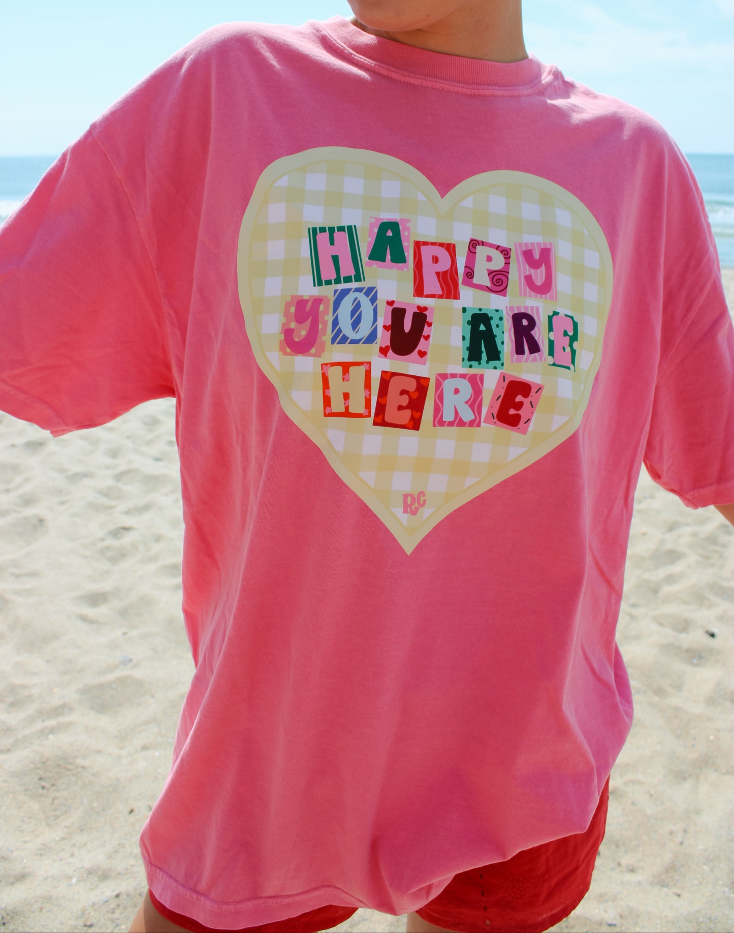 Happy You're Here Pink