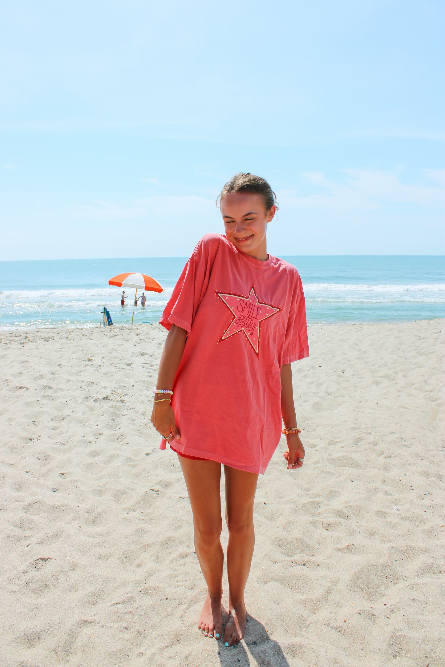 Smile You're Alive Watermelon Tee
