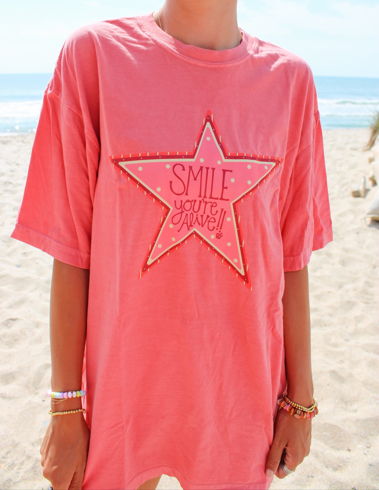 Smile You're Alive Watermelon Tee