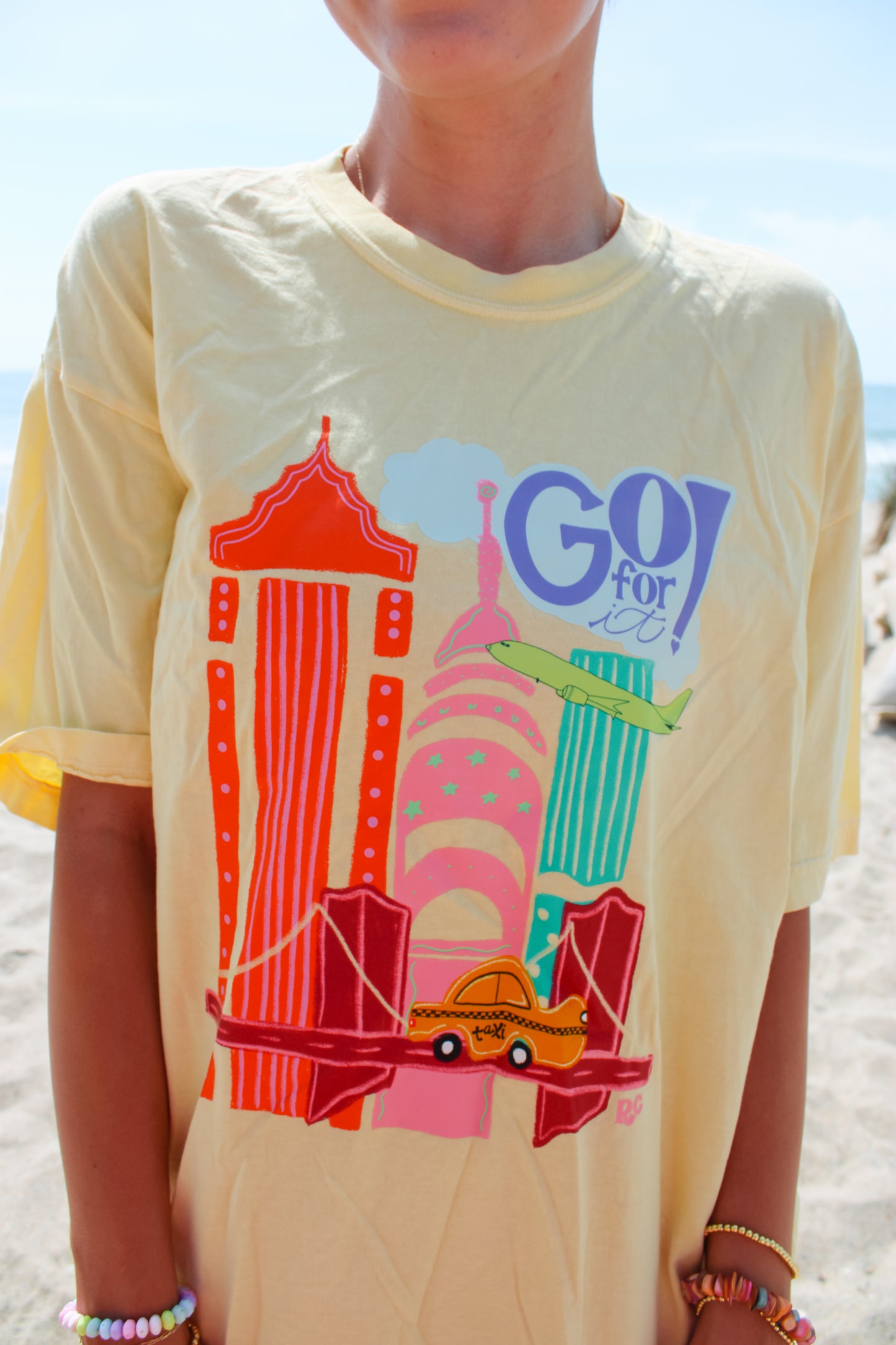 City Scape Yellow Tee