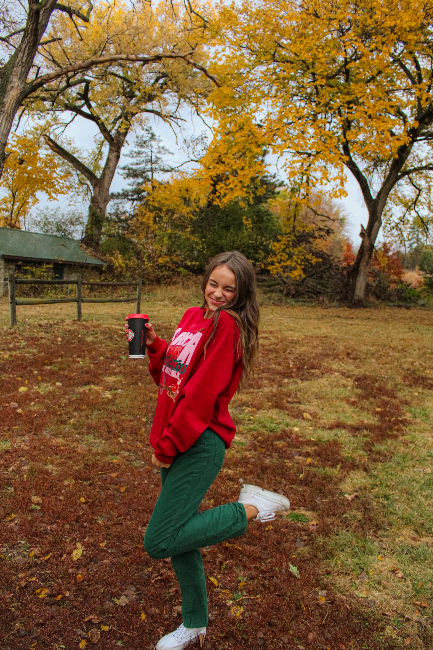 Santa Claus Tour Sweatshirt Red