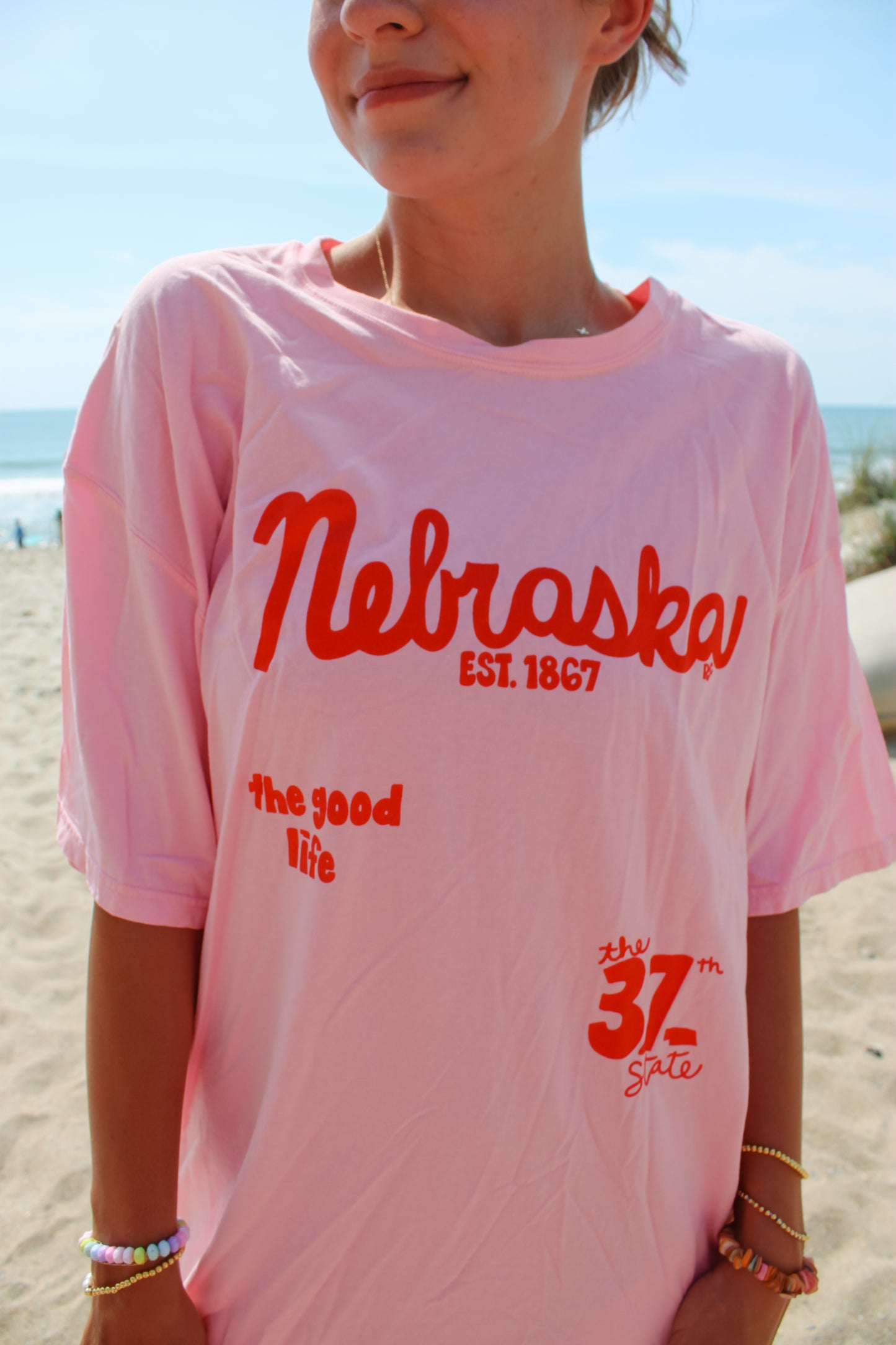 Nebraska 37 Cotton Candy Tee