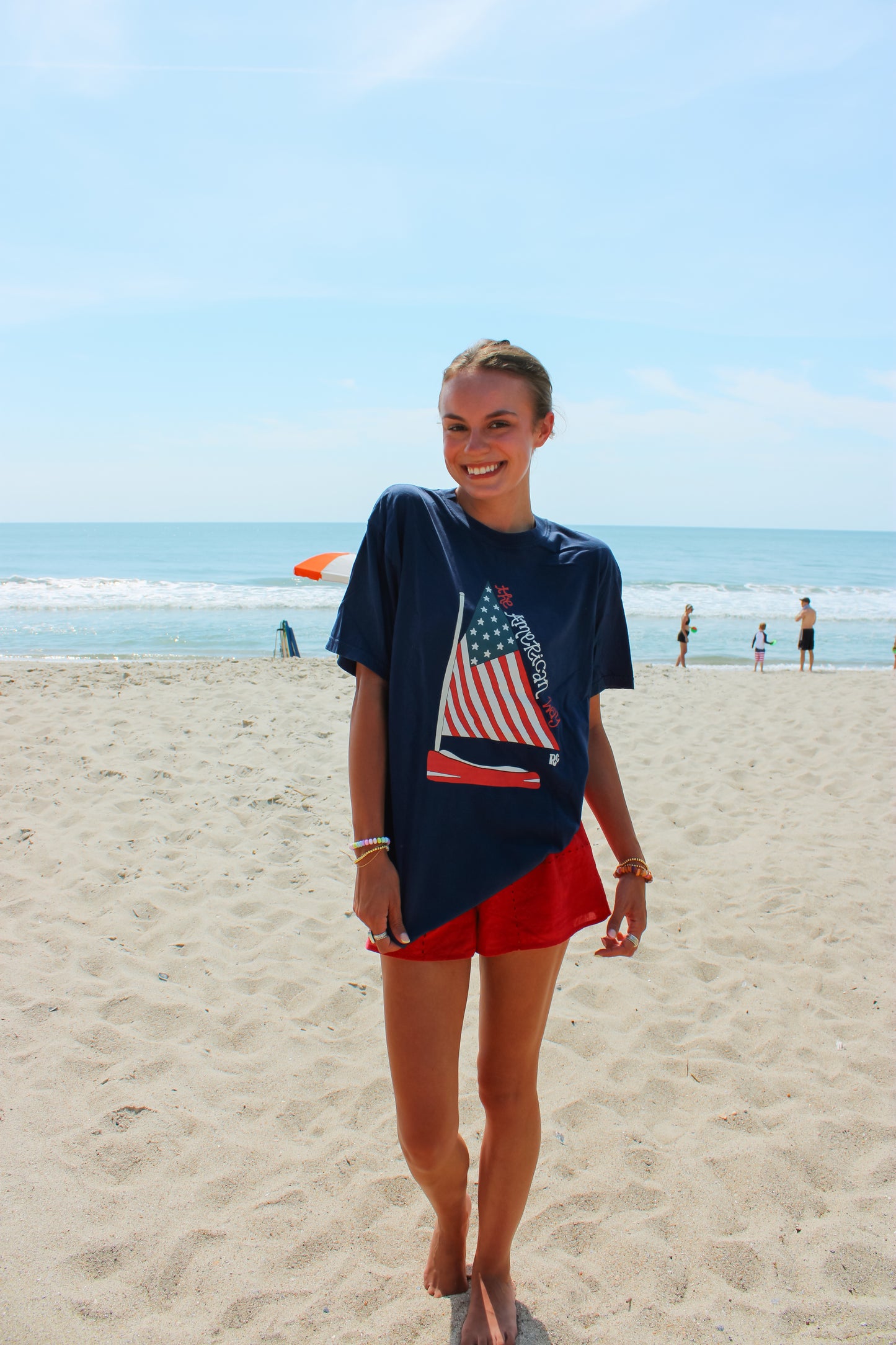 The American Way Navy Tee