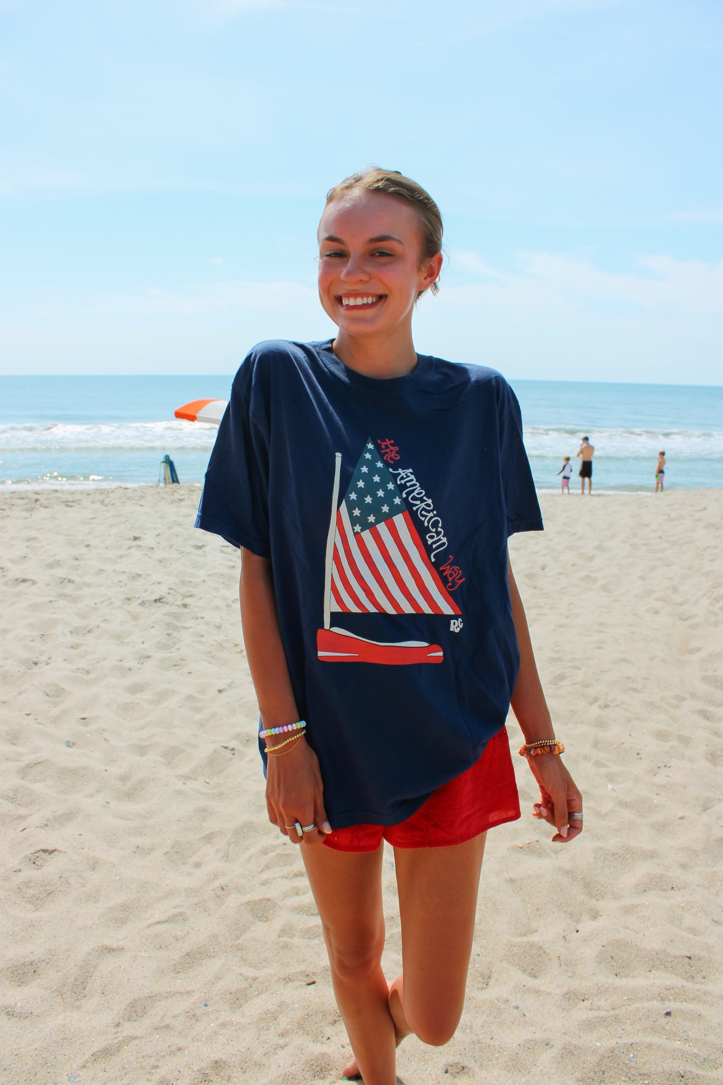 The American Way Navy Tee