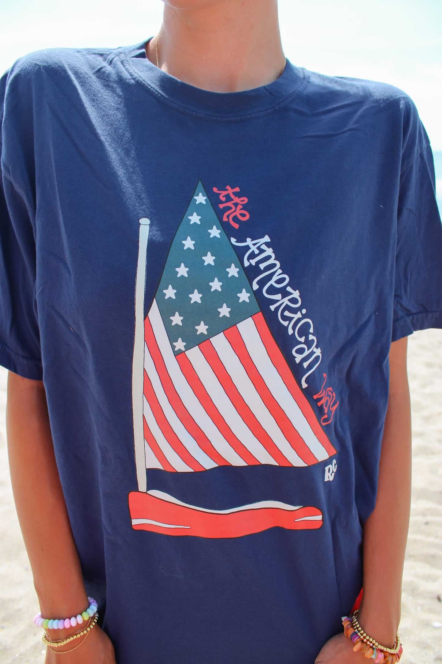The American Way Navy Tee
