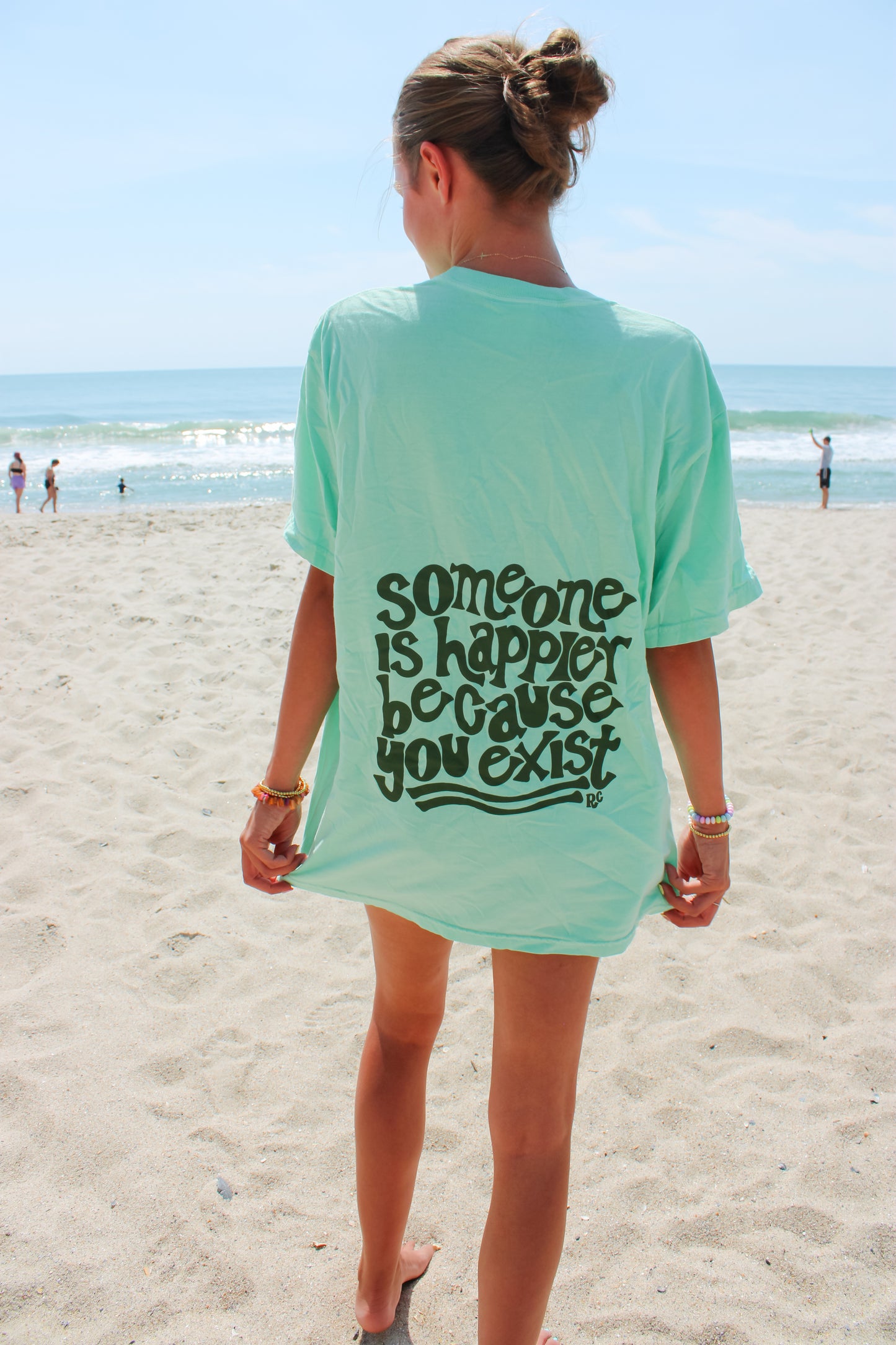 Someone is Happier Island Green Tee