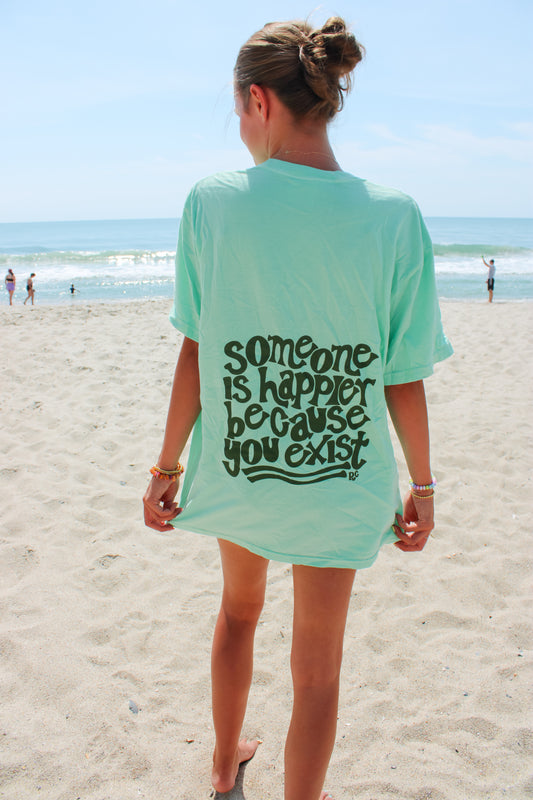 Someone is Happier Island Green Tee