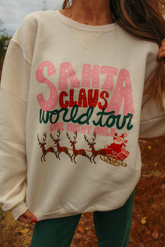 Santa Claus World Tour Sweatshirt Ivory