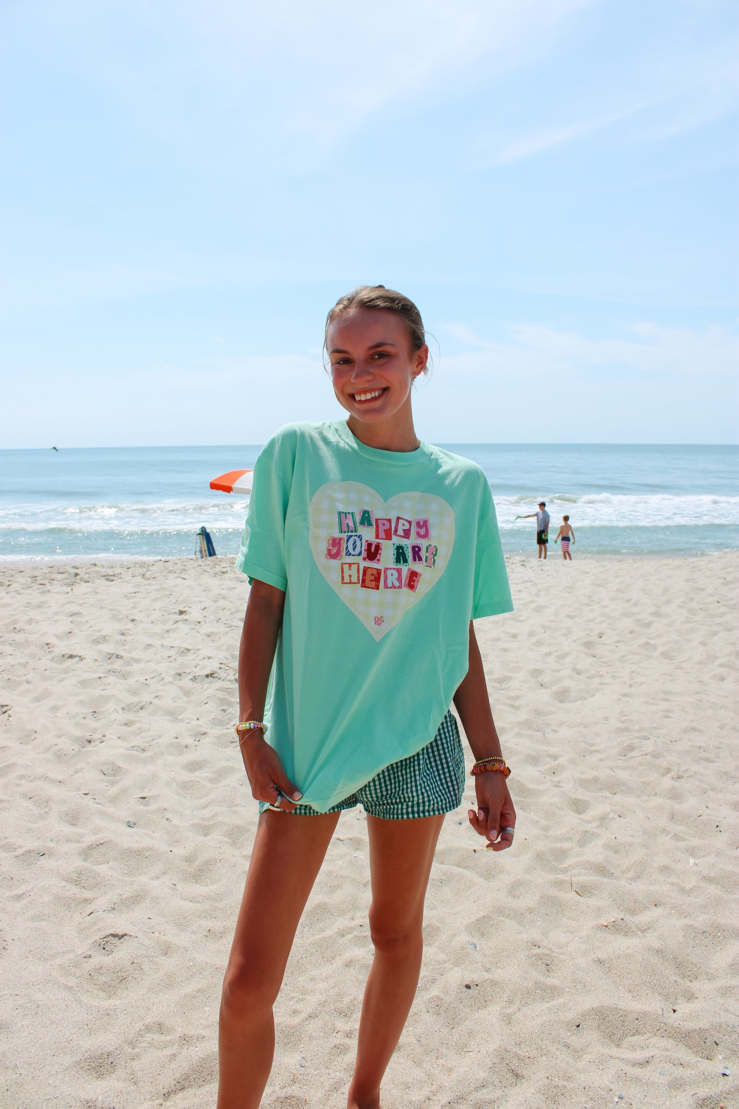 Happy You're Here Island Green Tee