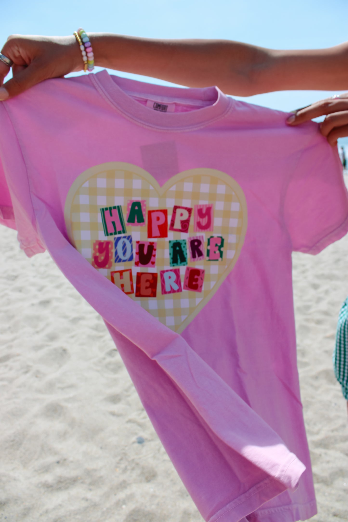 Happy You're Here Rose Tee