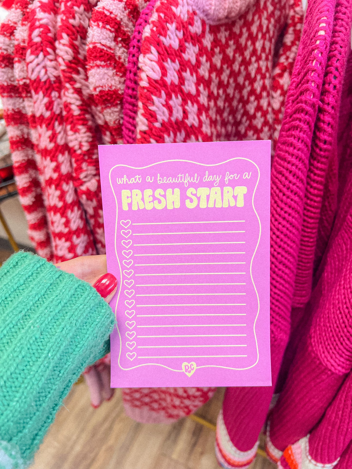 Fresh Start Notepad