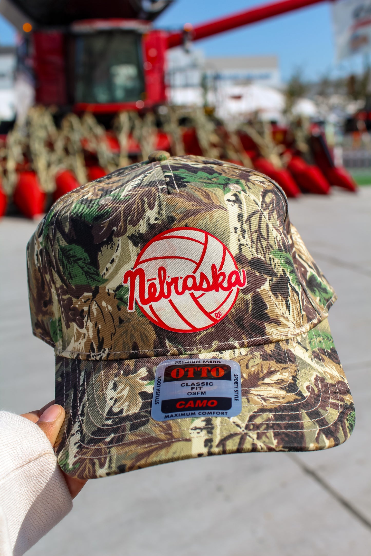 NE Volleyball Hat Camo