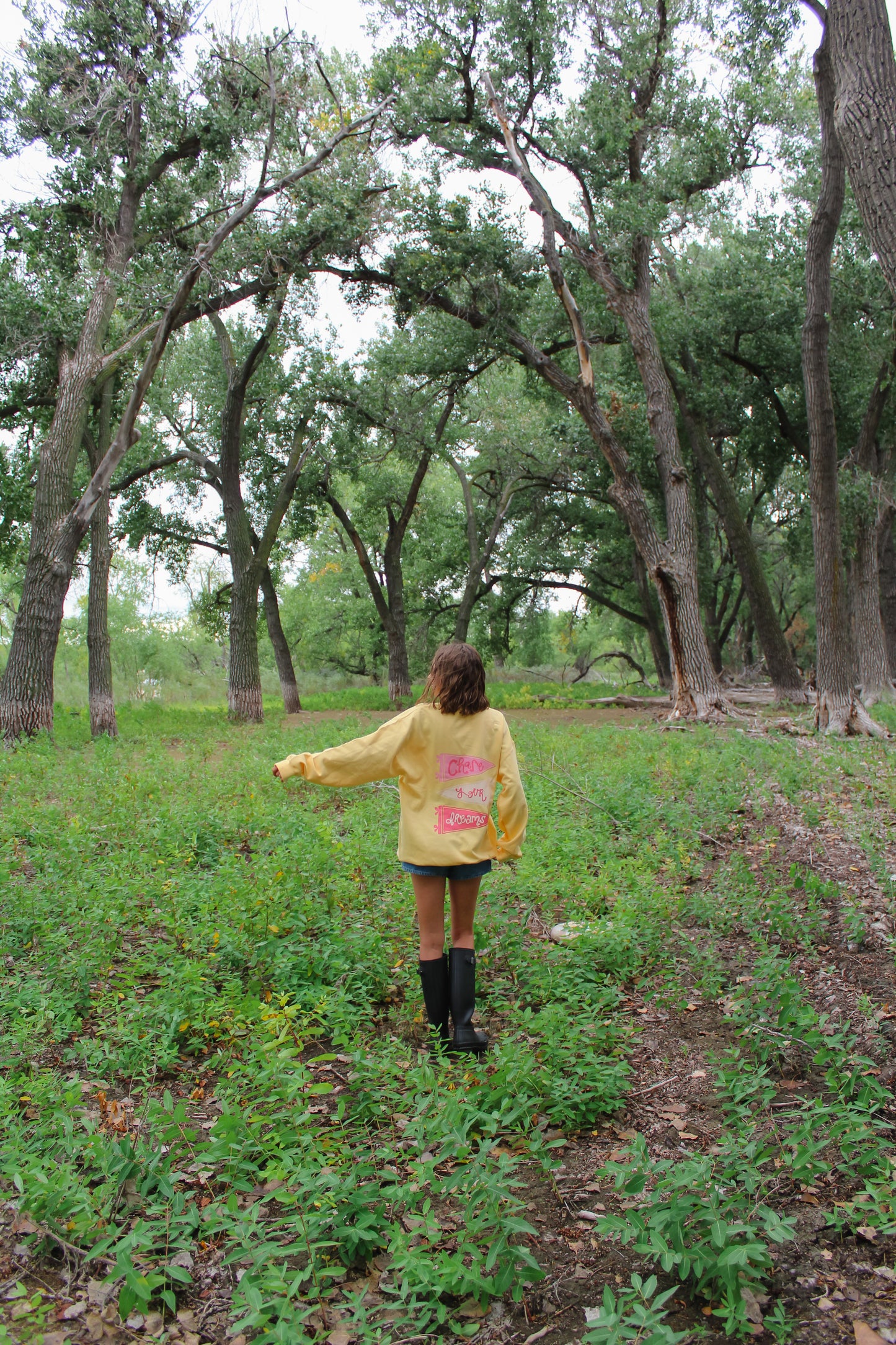 Chase Your Dreams Crew Yellow