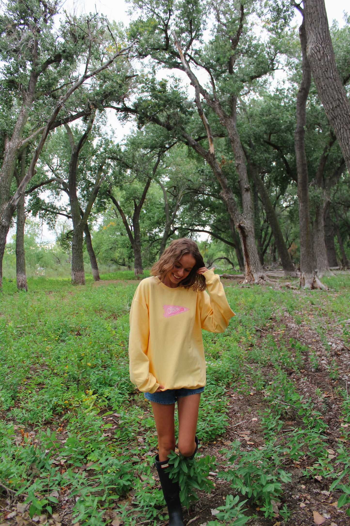 Chase Your Dreams Crew Yellow