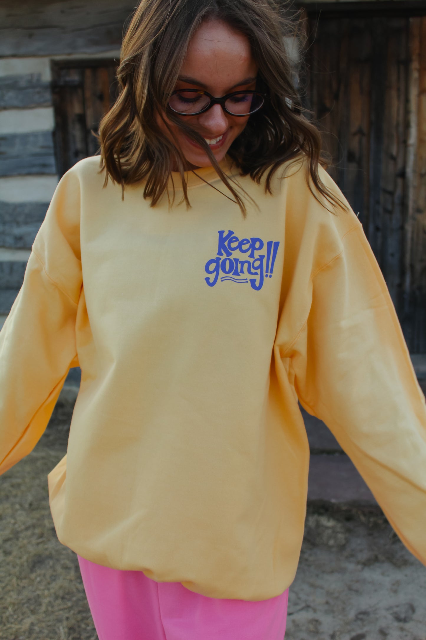 Someone is Happier Because You Exist Yellow Crew
