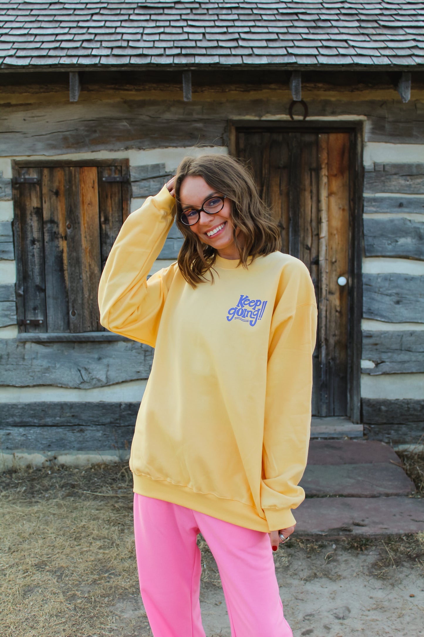 Someone is Happier Because You Exist Yellow Crew