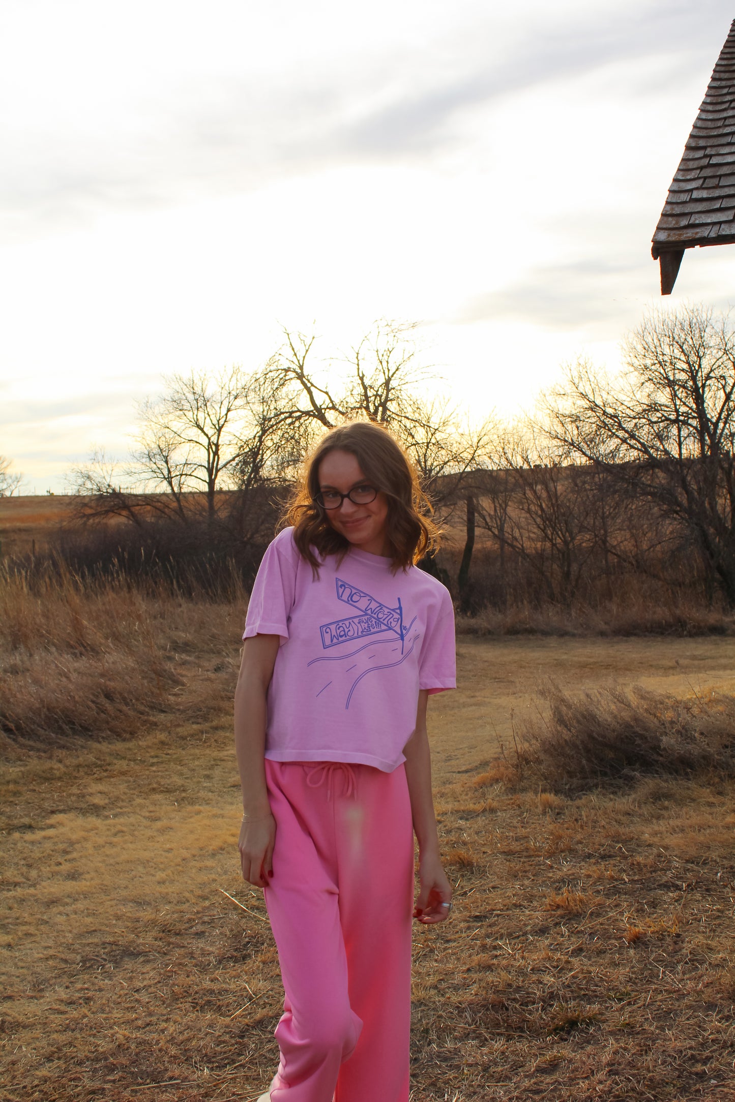 No Wrong Way Cropped Tee
