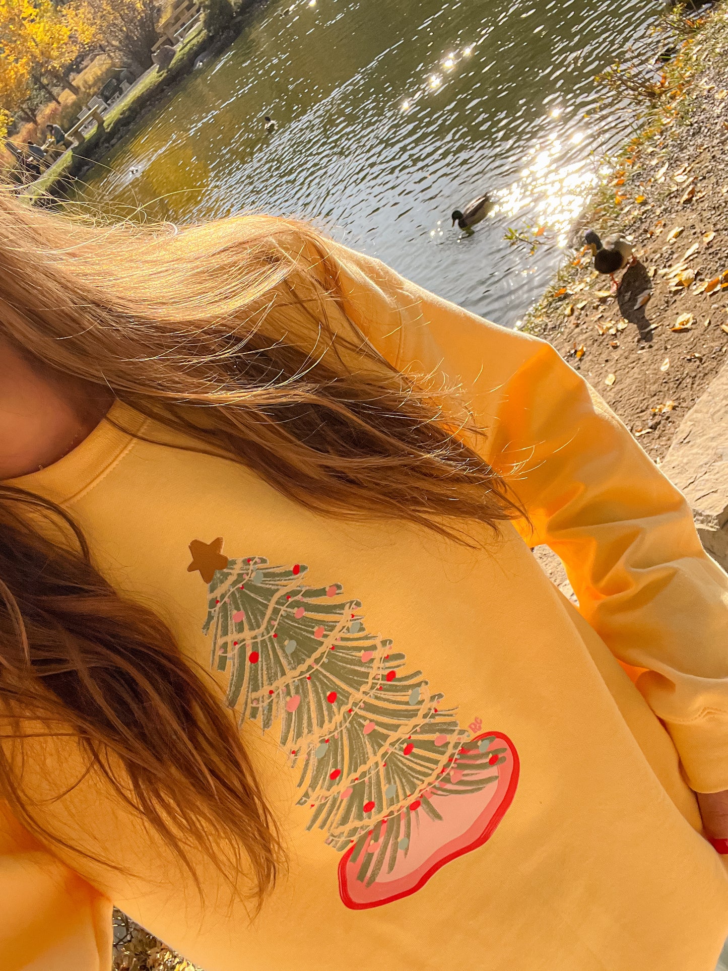 Holly Jolly Tree Sweatshirt Yellow