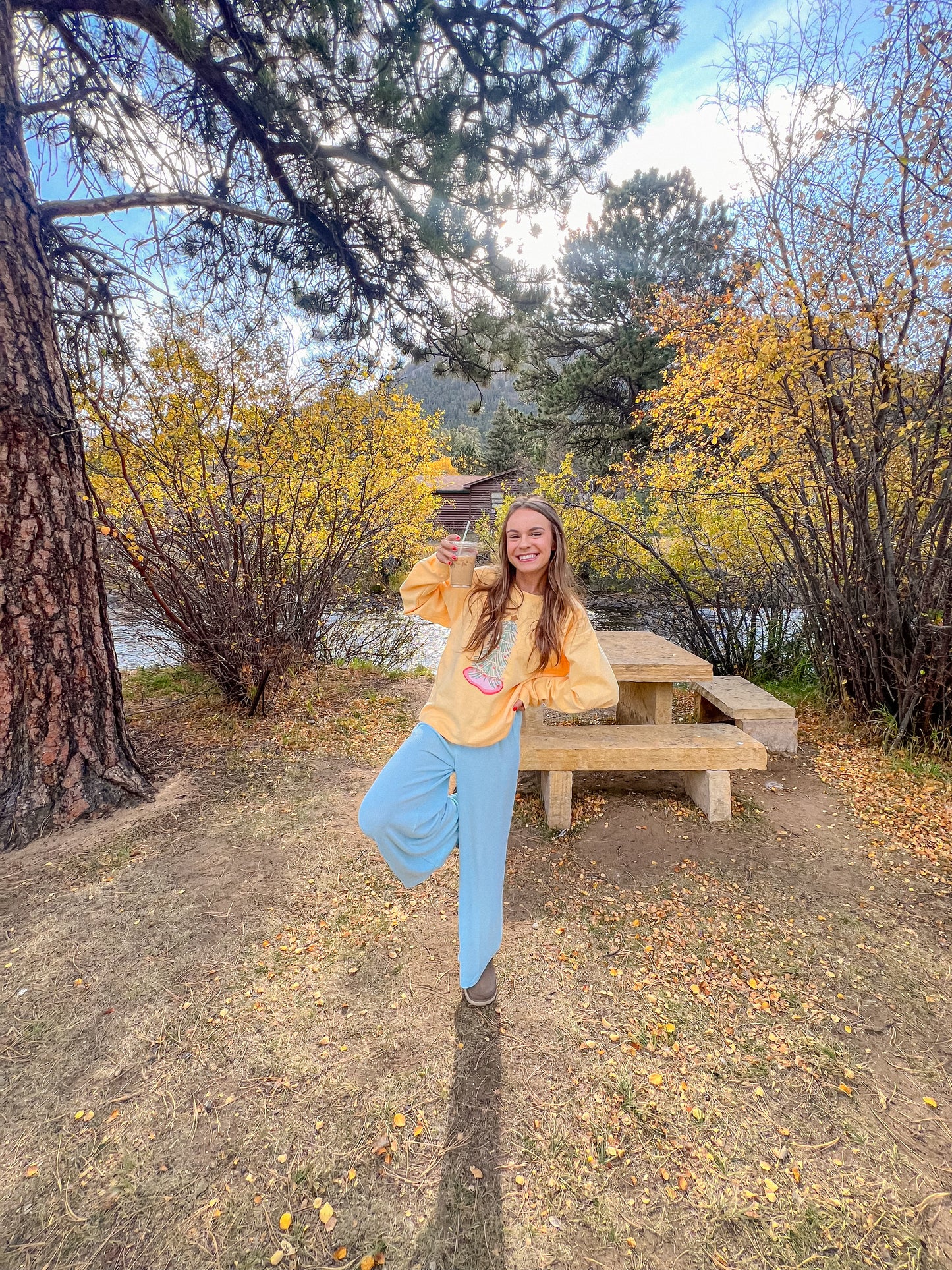 Holly Jolly Tree Sweatshirt Yellow