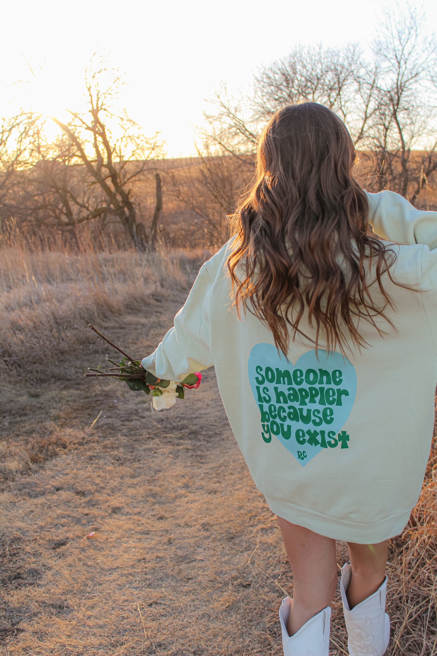 Someone is Happier Because You Exist Lime Hoodie