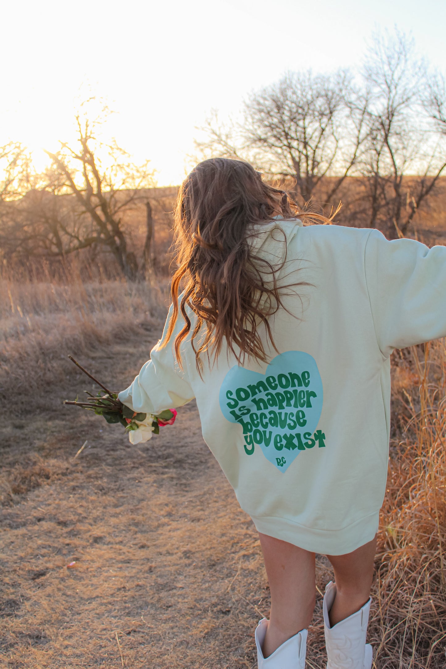 Someone is Happier Because You Exist Lime Hoodie