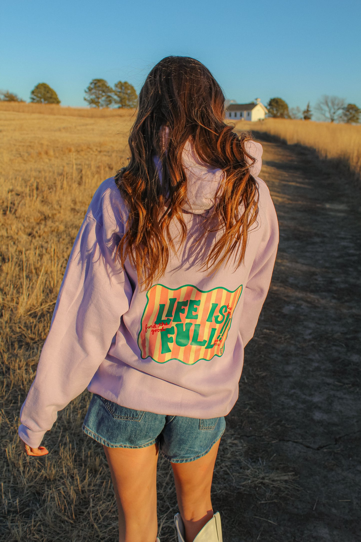 Life is Full Lilac Hoodie