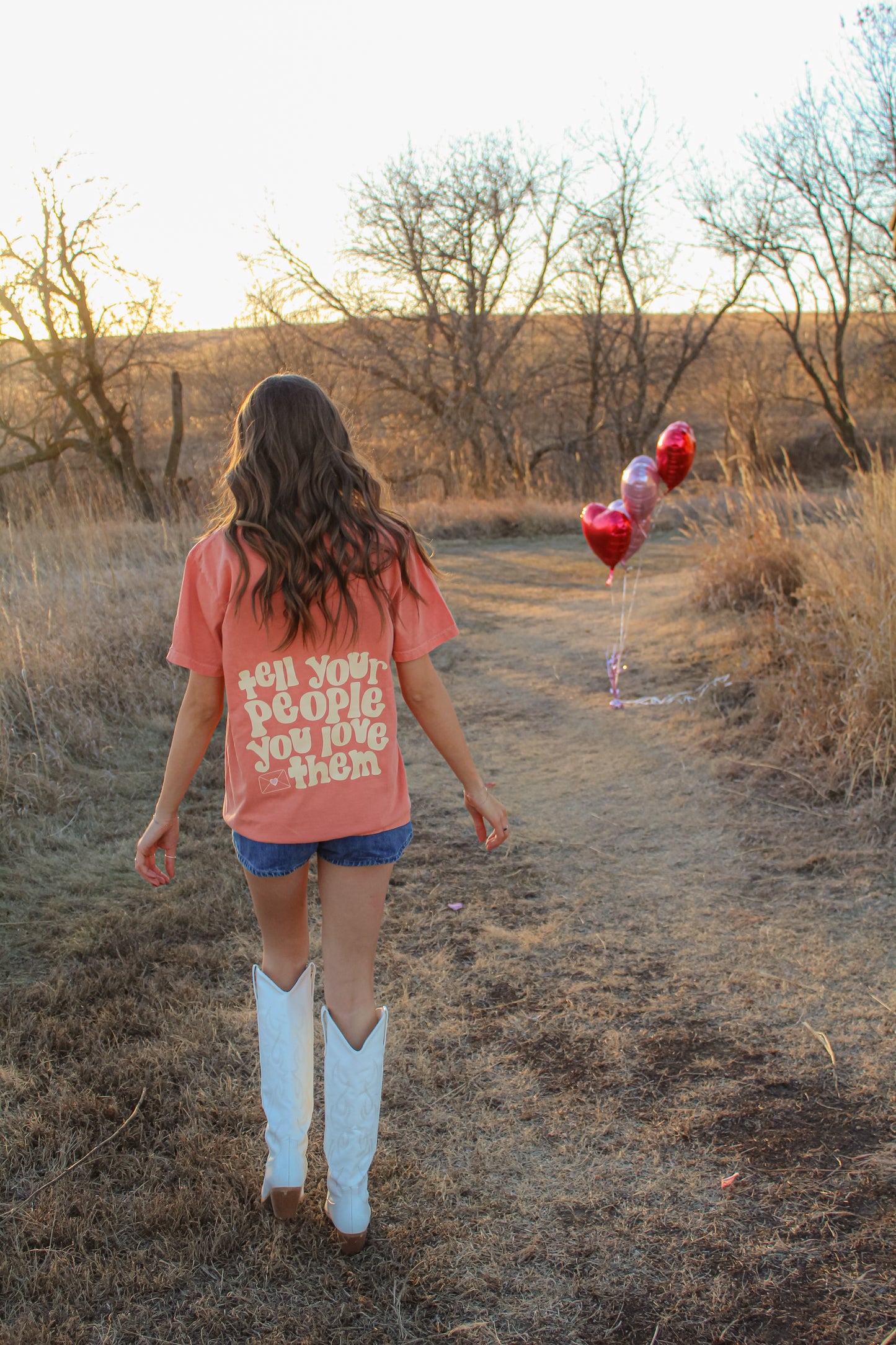 Tell Your Poeple You Love Them Orange Tee