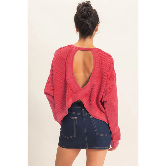Stella Open Back Red
