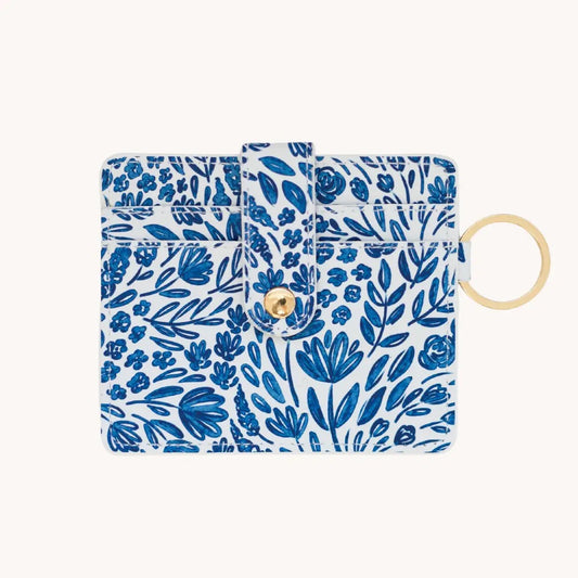 Blue Floral Wallet