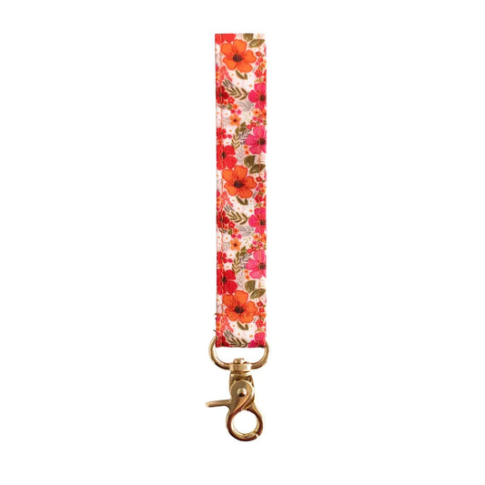 Happy Floral Wristlet