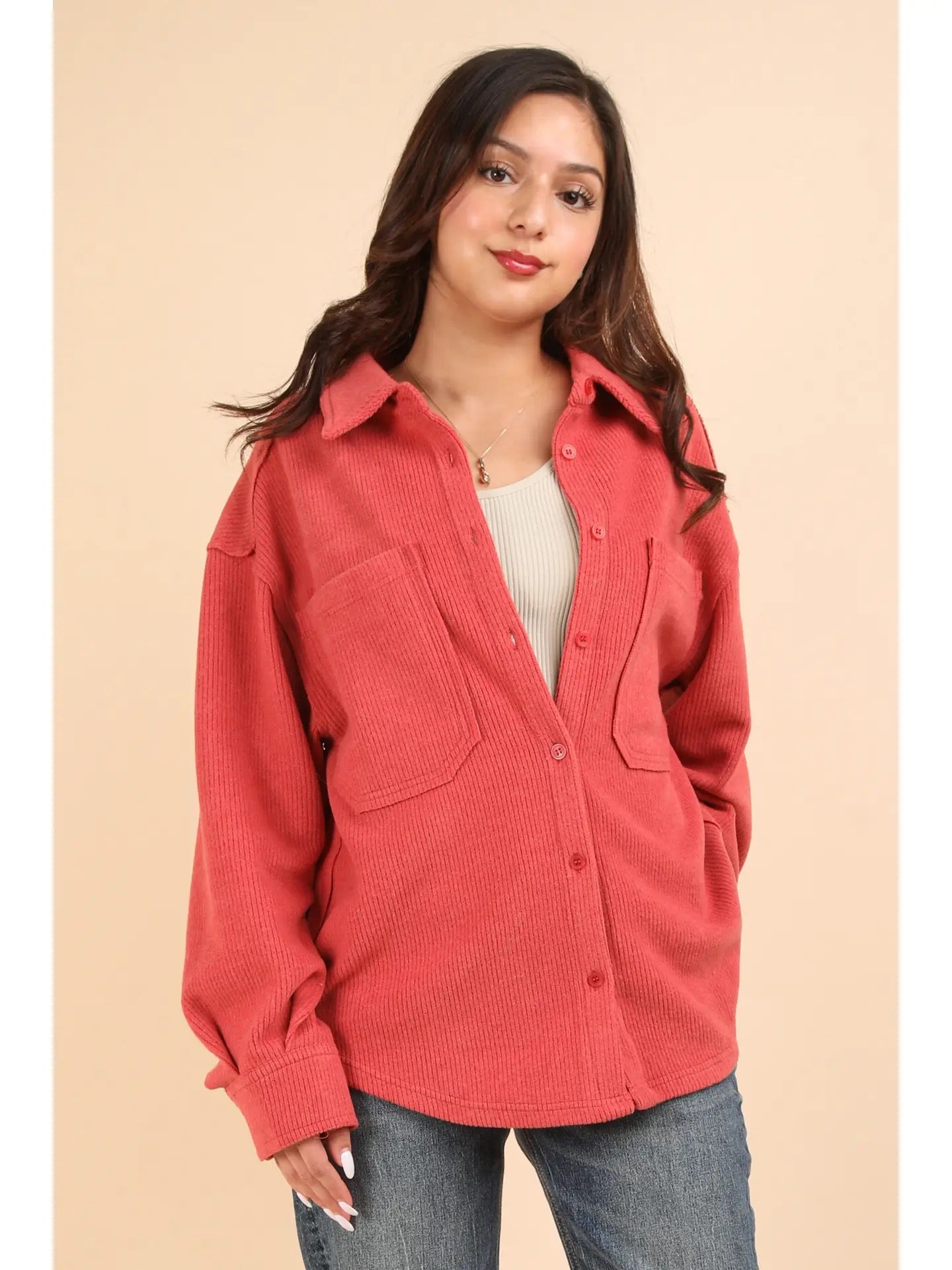 Loveland Shacket Red