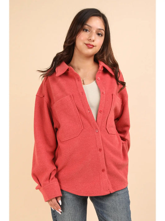 Loveland Shacket Red