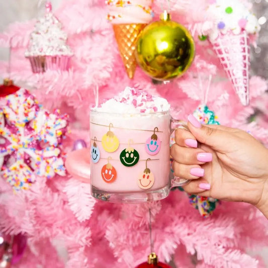 Holiday Glass Clear Mug