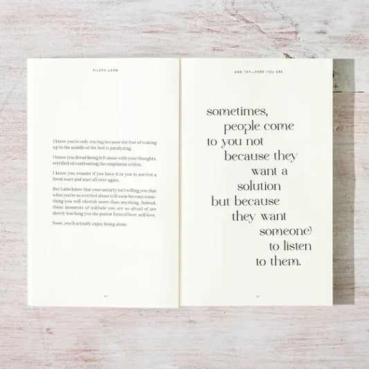 And yet You Are Here Book