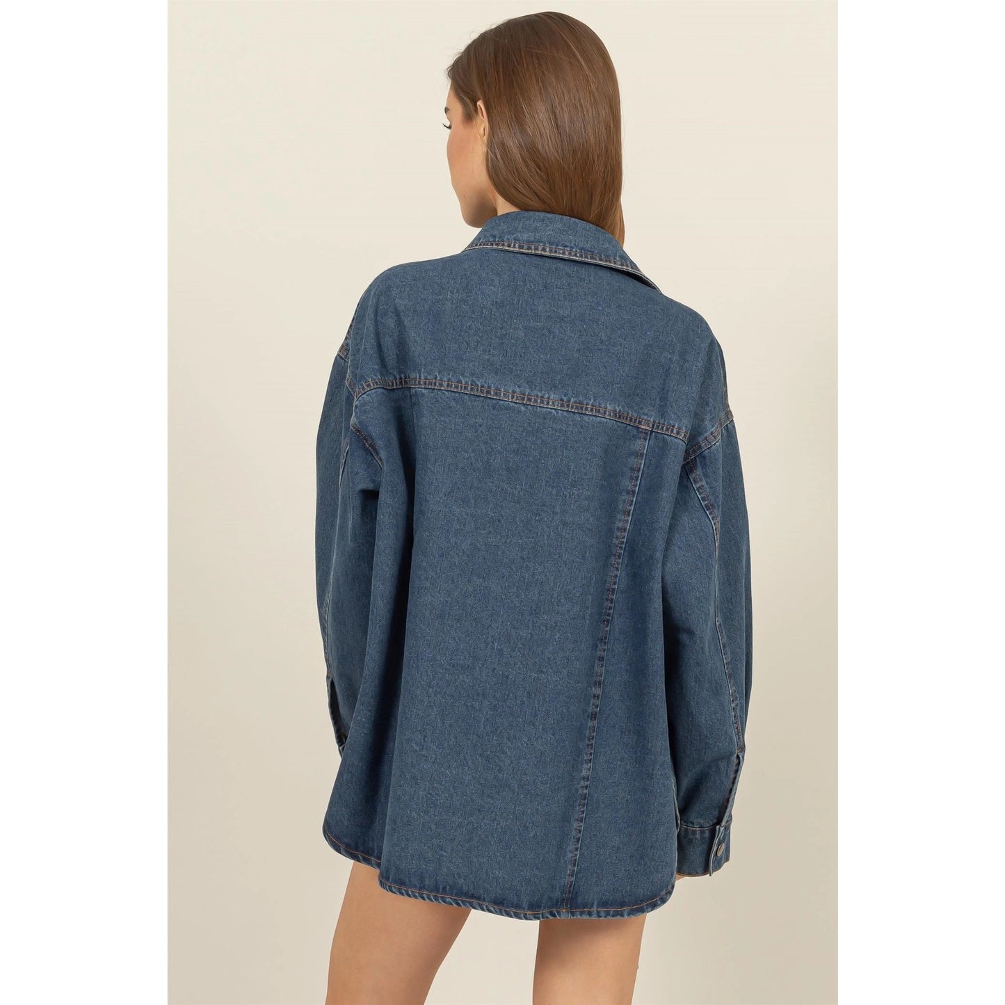 On The Ranch Denim Jacket Oversized