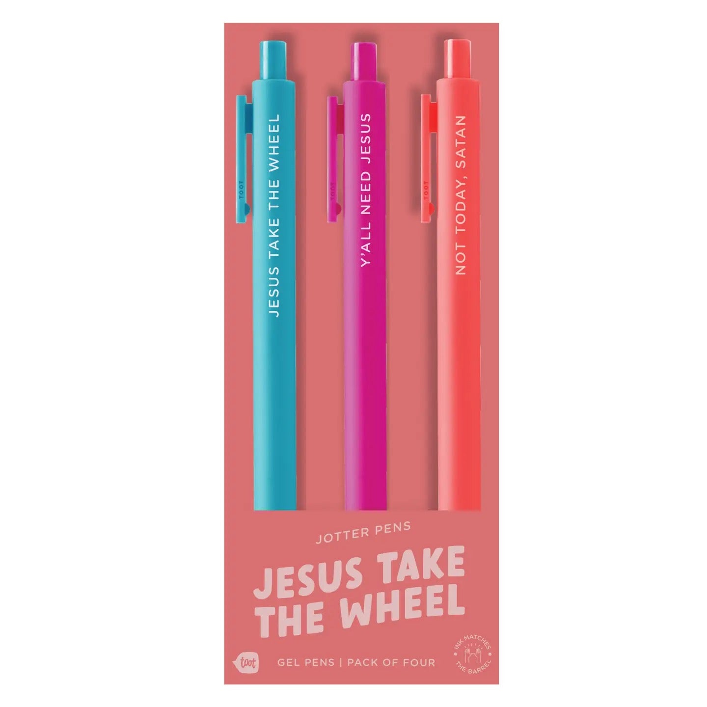 Jesus Take The Wheel Pen Set